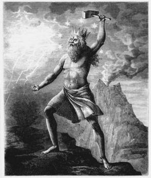 Перун - бог на гръмотевици и светкавици